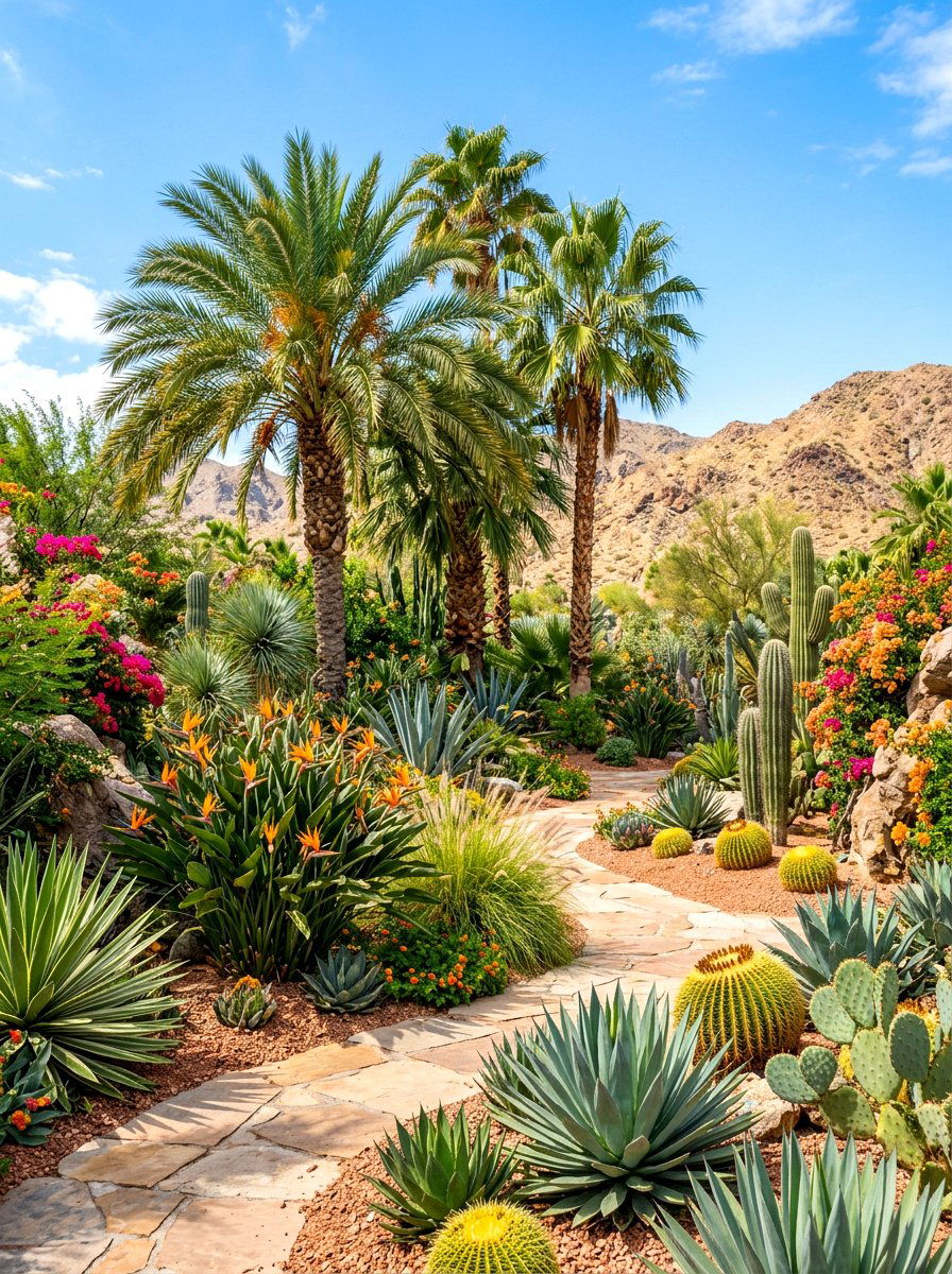 Tropical Desert Fusion - 30 desert landscaping ideas