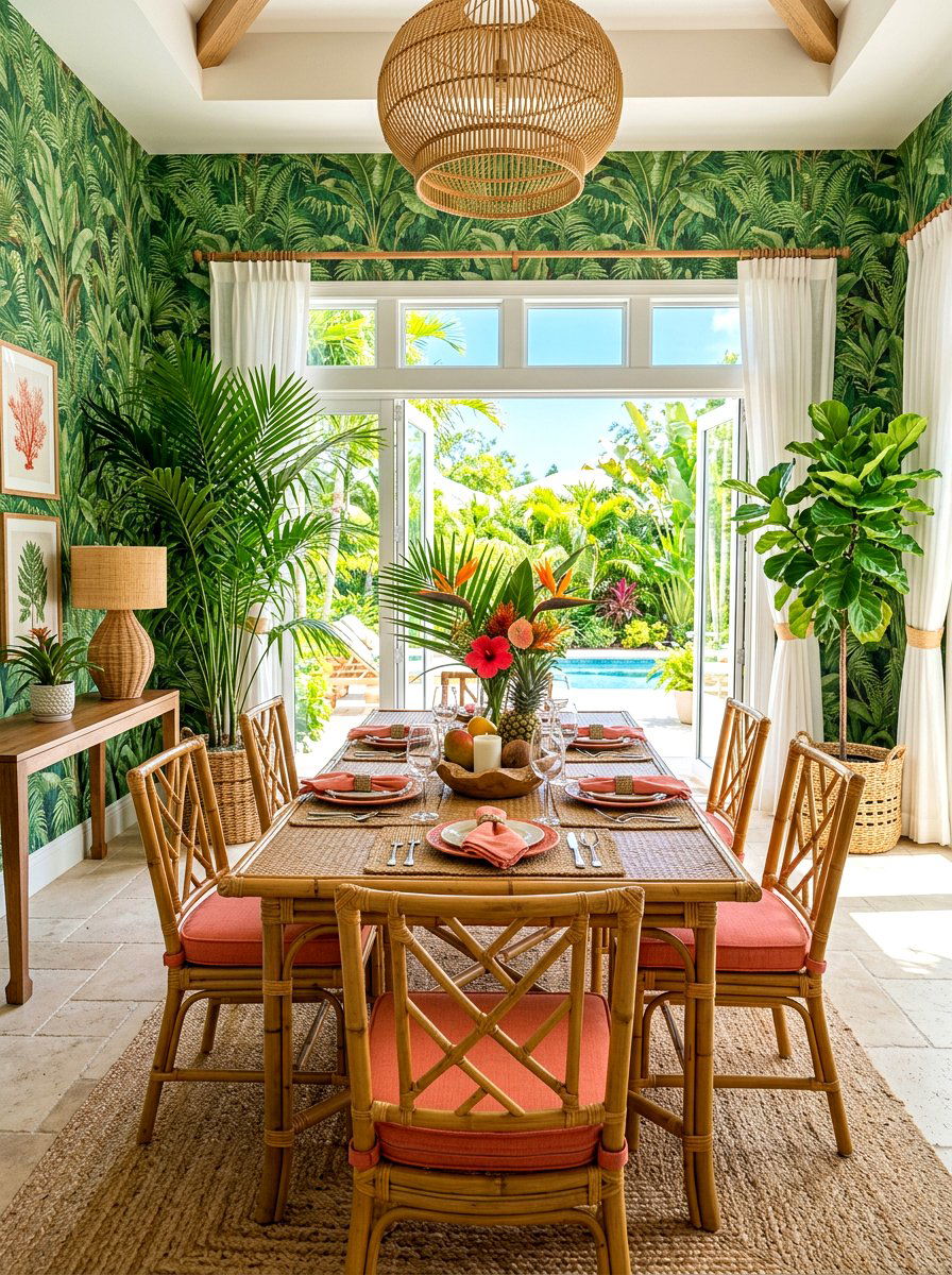Tropical Dining Room - 30 dining room ideas
