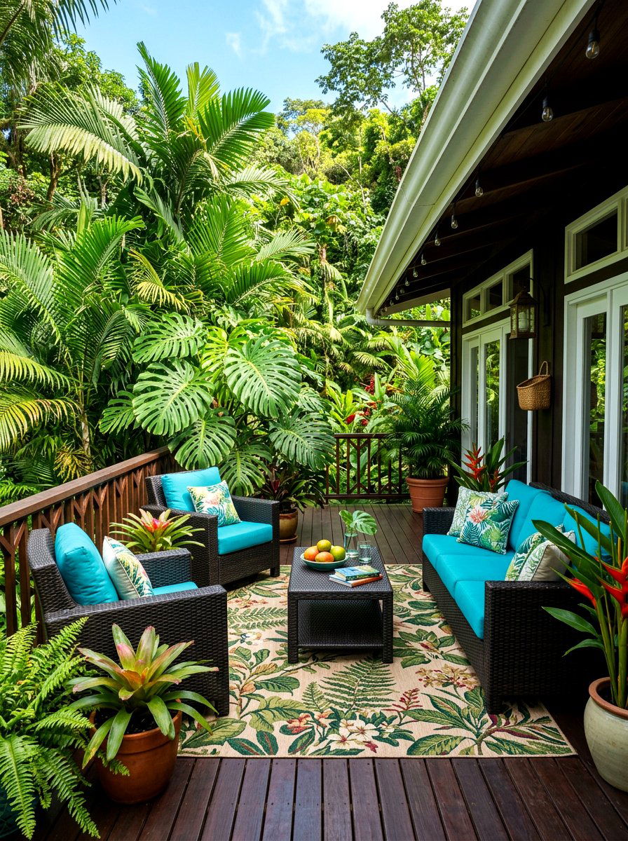 Tropical Front Porch - 30 front porch decor ideas
