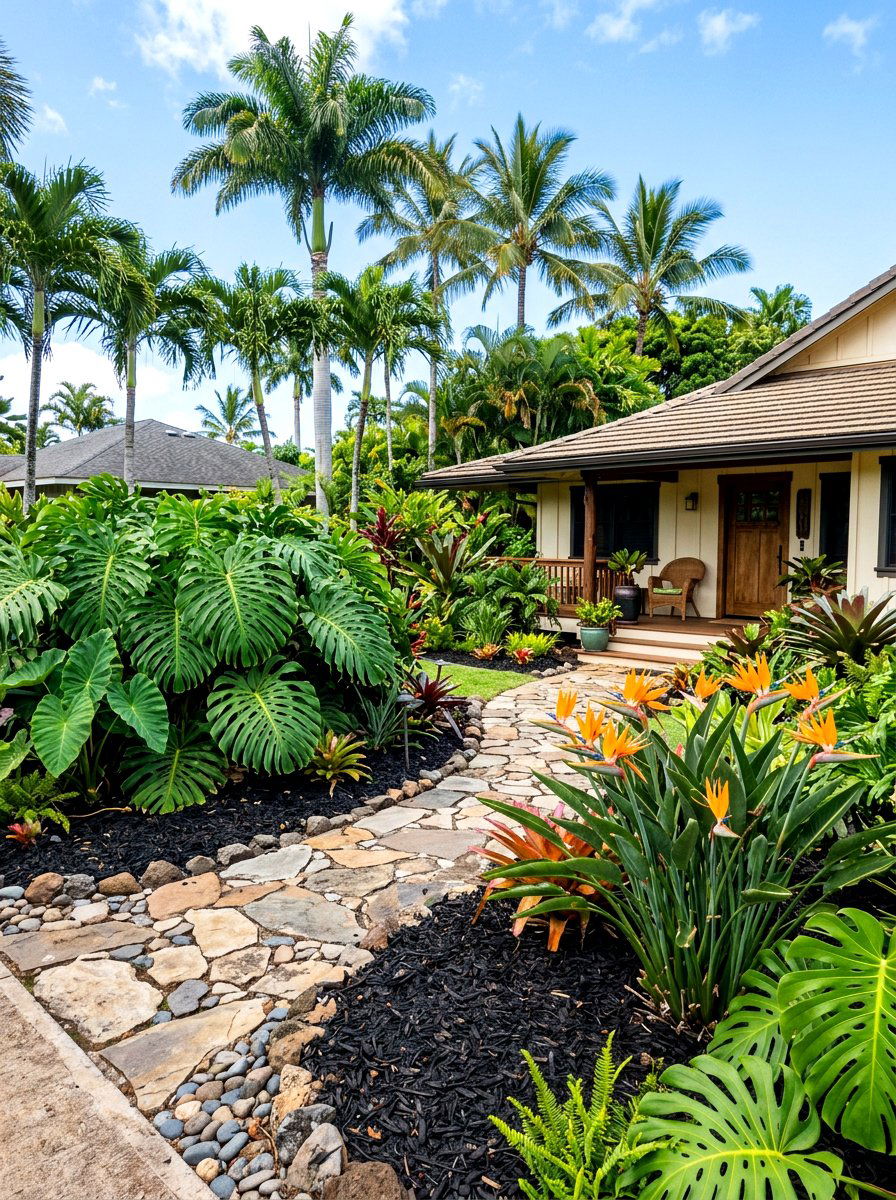 Tropical Front Yard