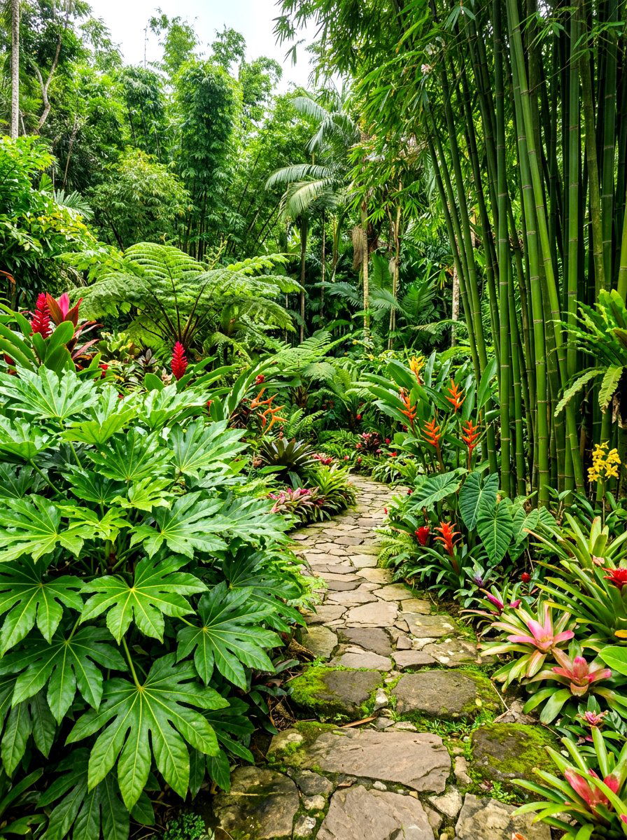 Tropical Garden - 30 four season garden ideas