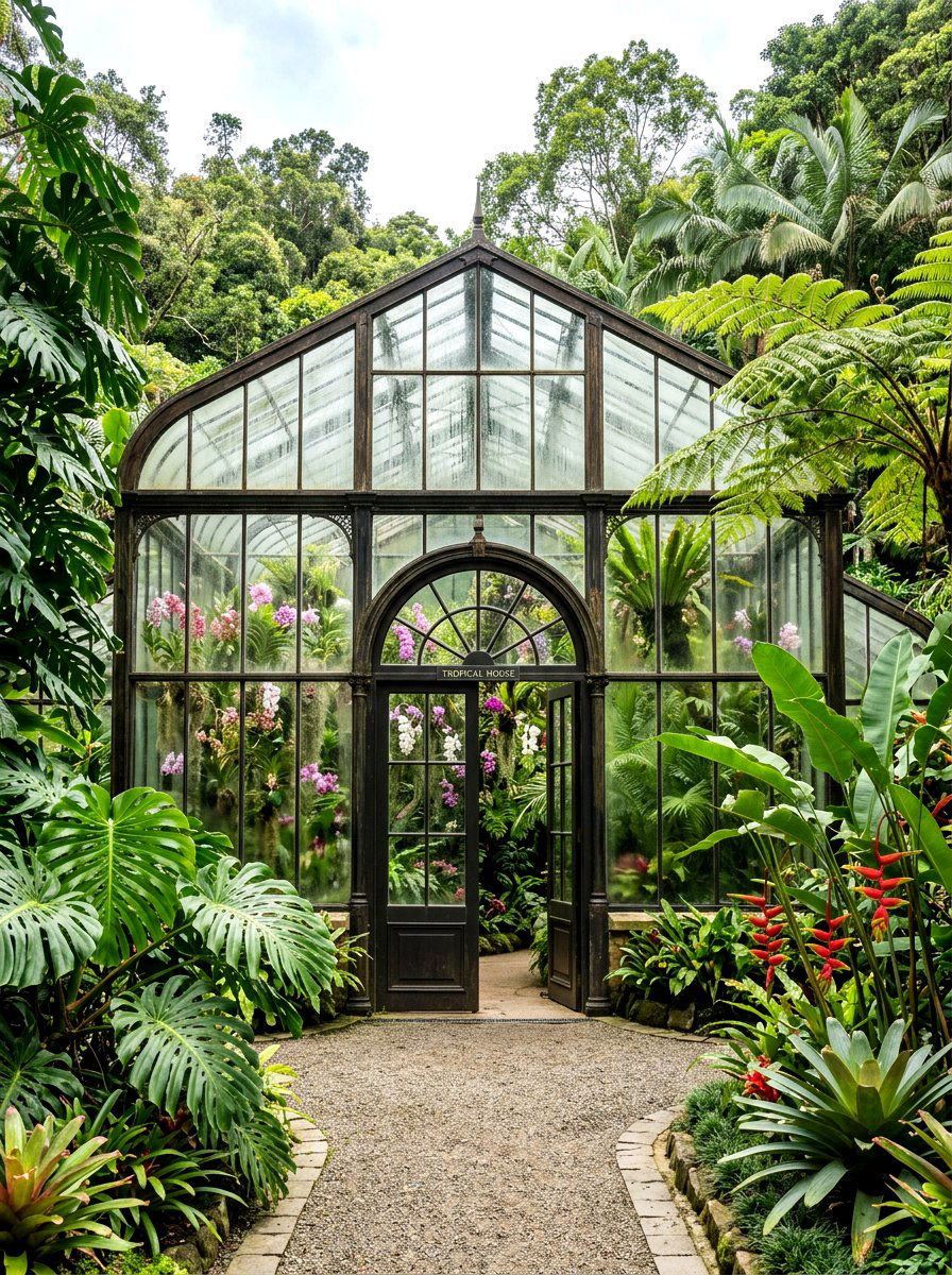 Tropical Greenhouse - 30 freestanding greenhouse ideas