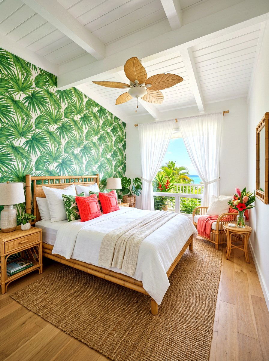 Tropical Guest Bedroom - 30 guest room decor ideas