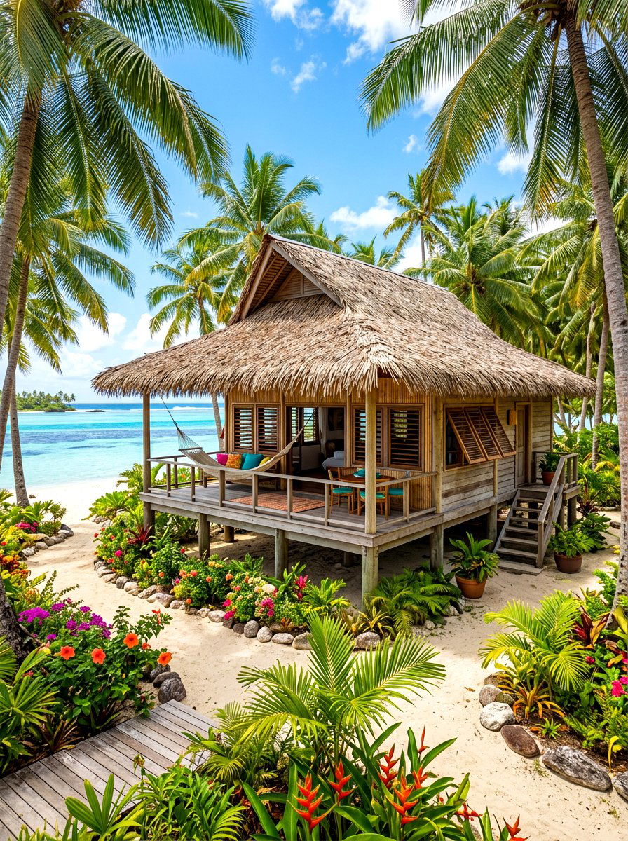 Tropical Island Bungalow - 30 bungalow exterior ideas