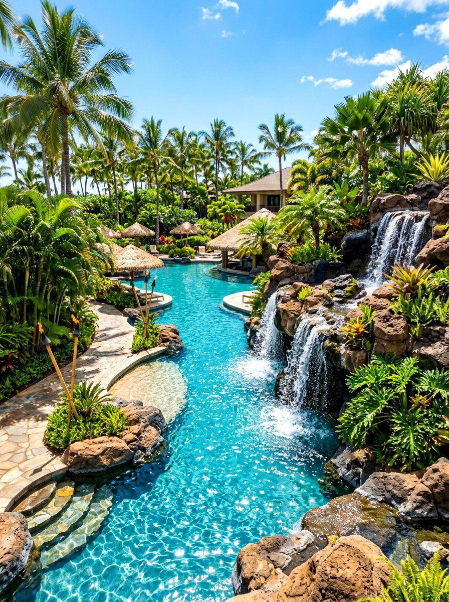 Tropical Lagoon Pool - 30 backyard pool ideas