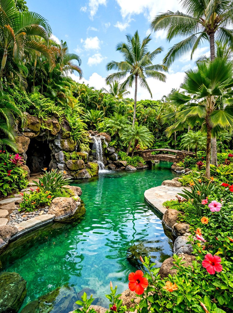 Tropical Lagoon Pool - 30 pool ideas