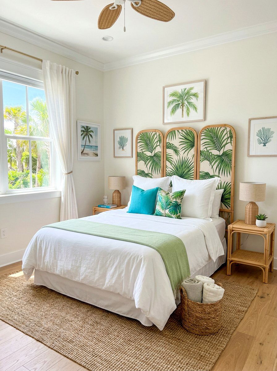 Tropical Leaf Screen - 30 folding screen ideas