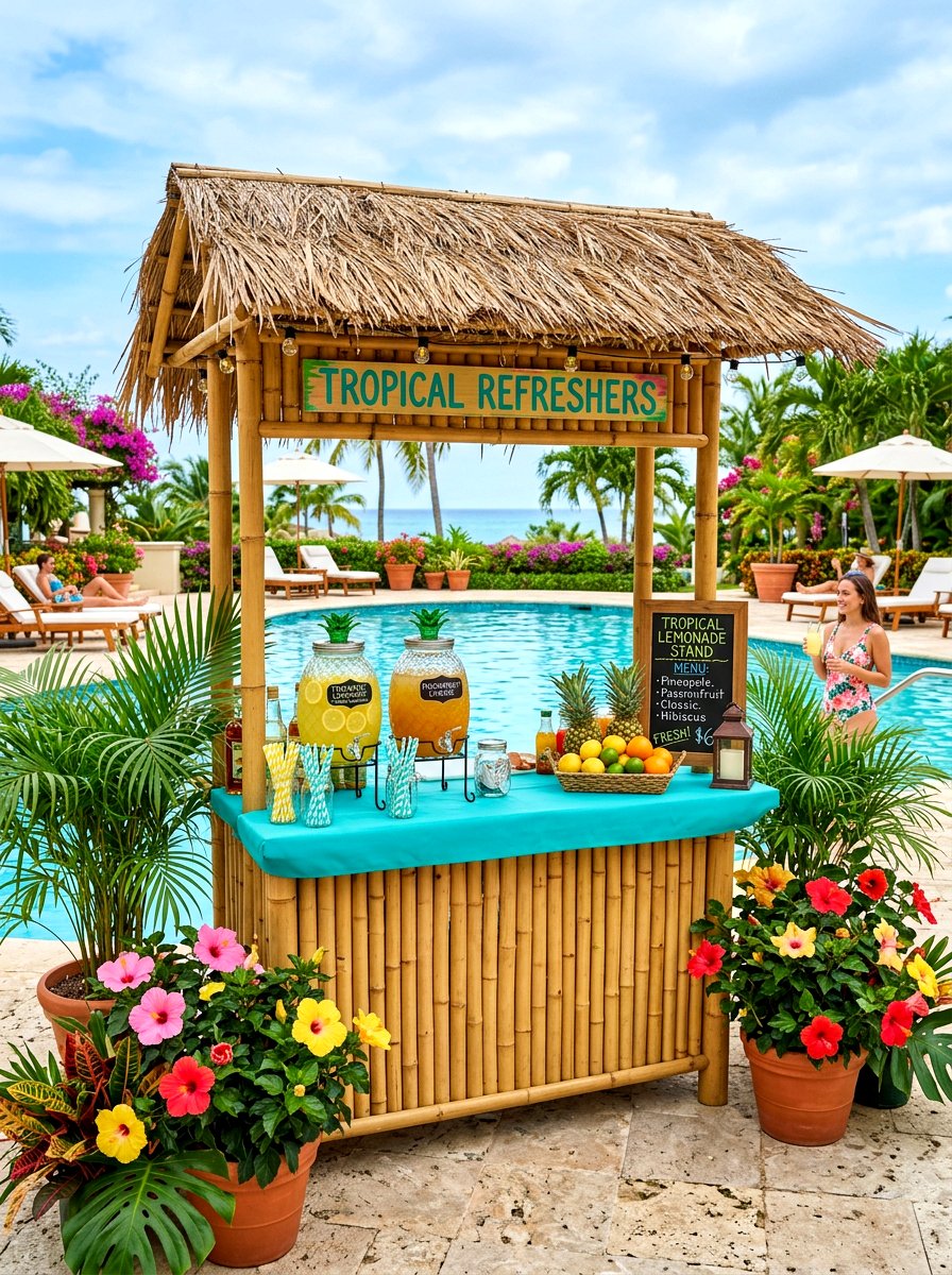 Tropical Lemonade Stand - 30 lemonade stand patio ideas