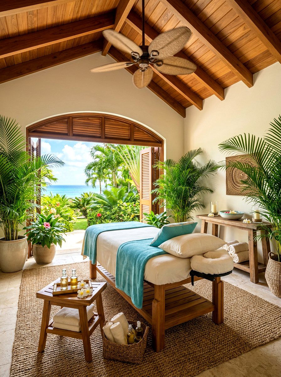 Tropical Massage Room - 30 massage room ideas