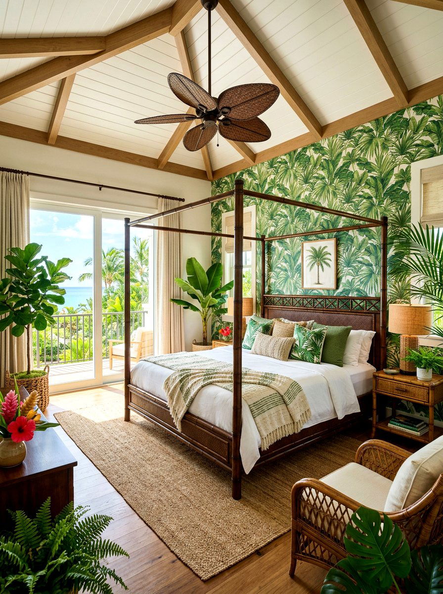 Tropical Master Bedroom - 30 luxury master suite ideas