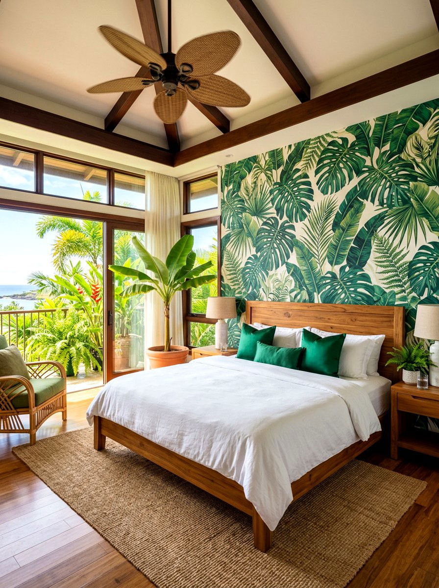 Tropical Modern Bedroom - 30 vacation home vibe ideas