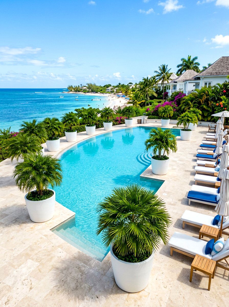 Tropical Palm Topiary - 30 topiary garden ideas