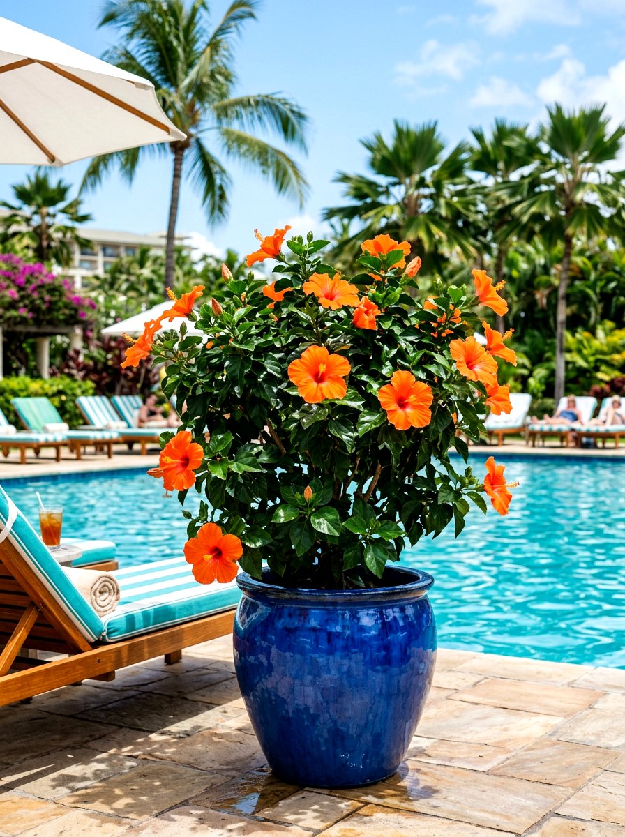 Tropical Patio Plant - 30 patio container garden ideas