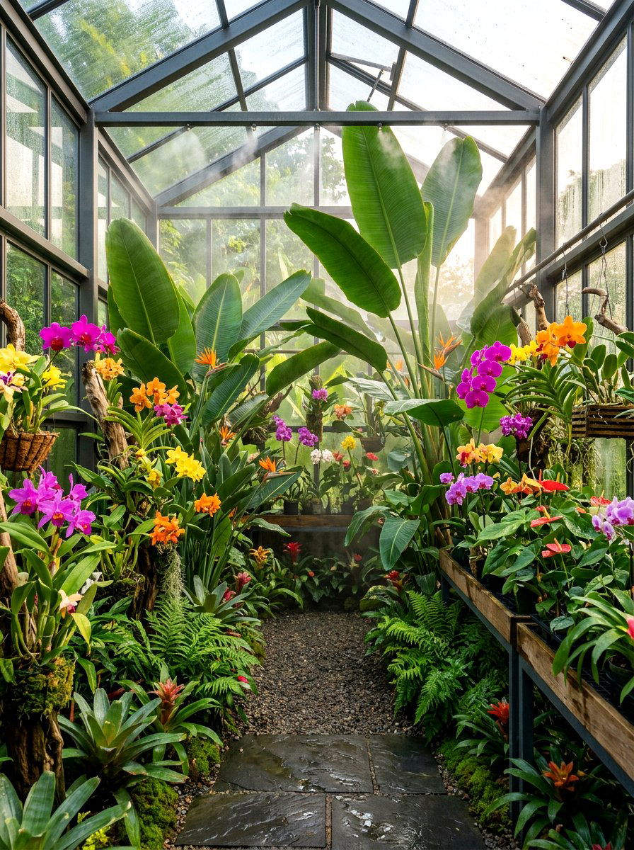 Tropical Plant Room - 30 attached greenhouse ideas