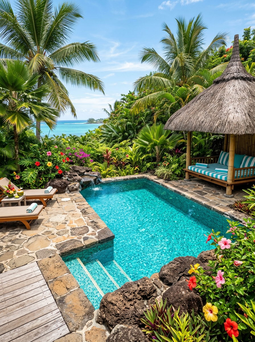 Tropical Plunge Pool - 30 plunge pool ideas