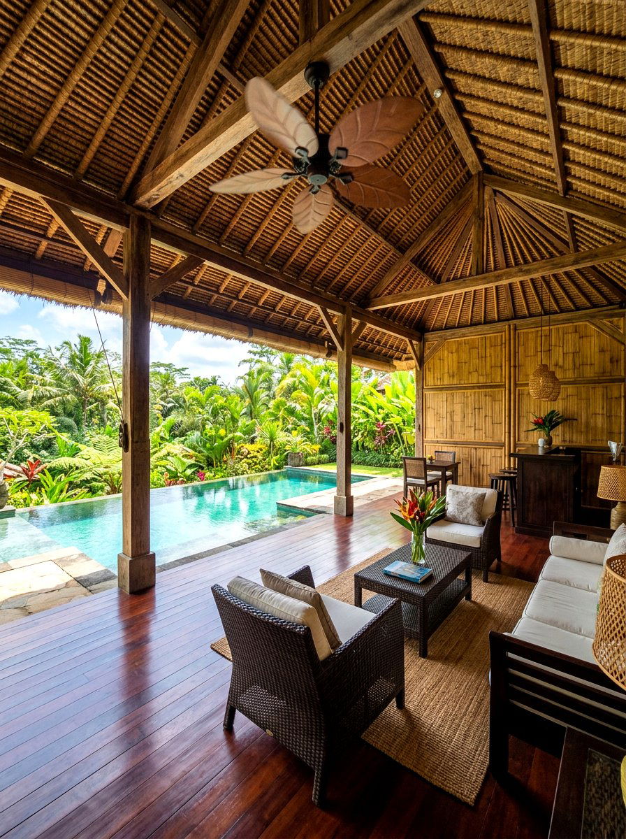 Tropical Pool House - 30 pool house ideas