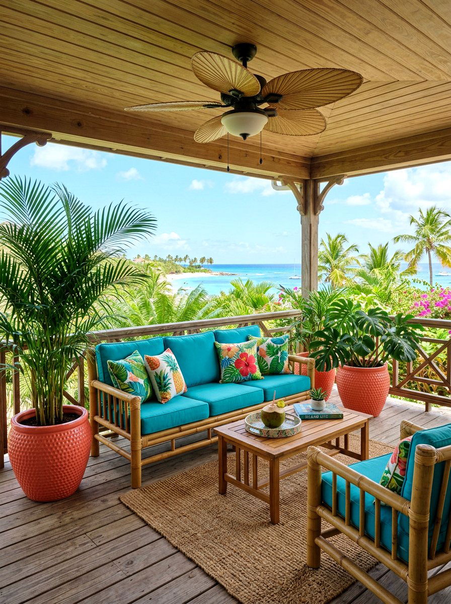 Tropical Porch Decor - 30 porch gathering ideas