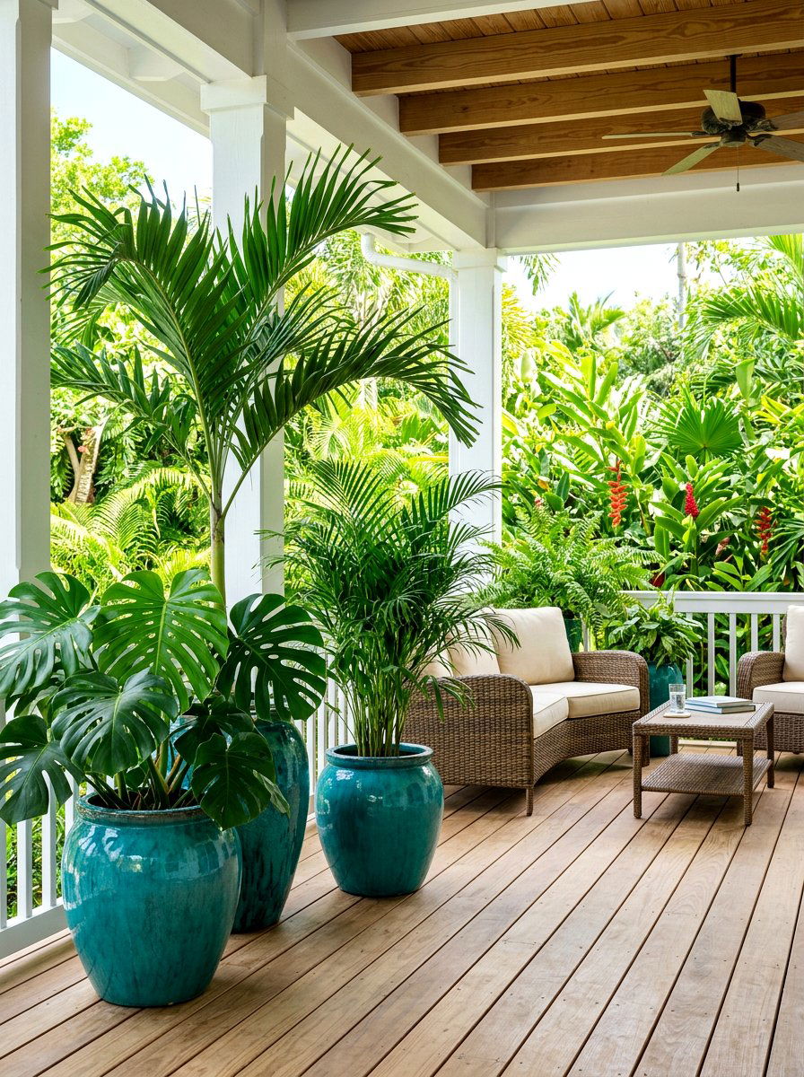 Tropical Porch Plants - 30 summer front porch ideas