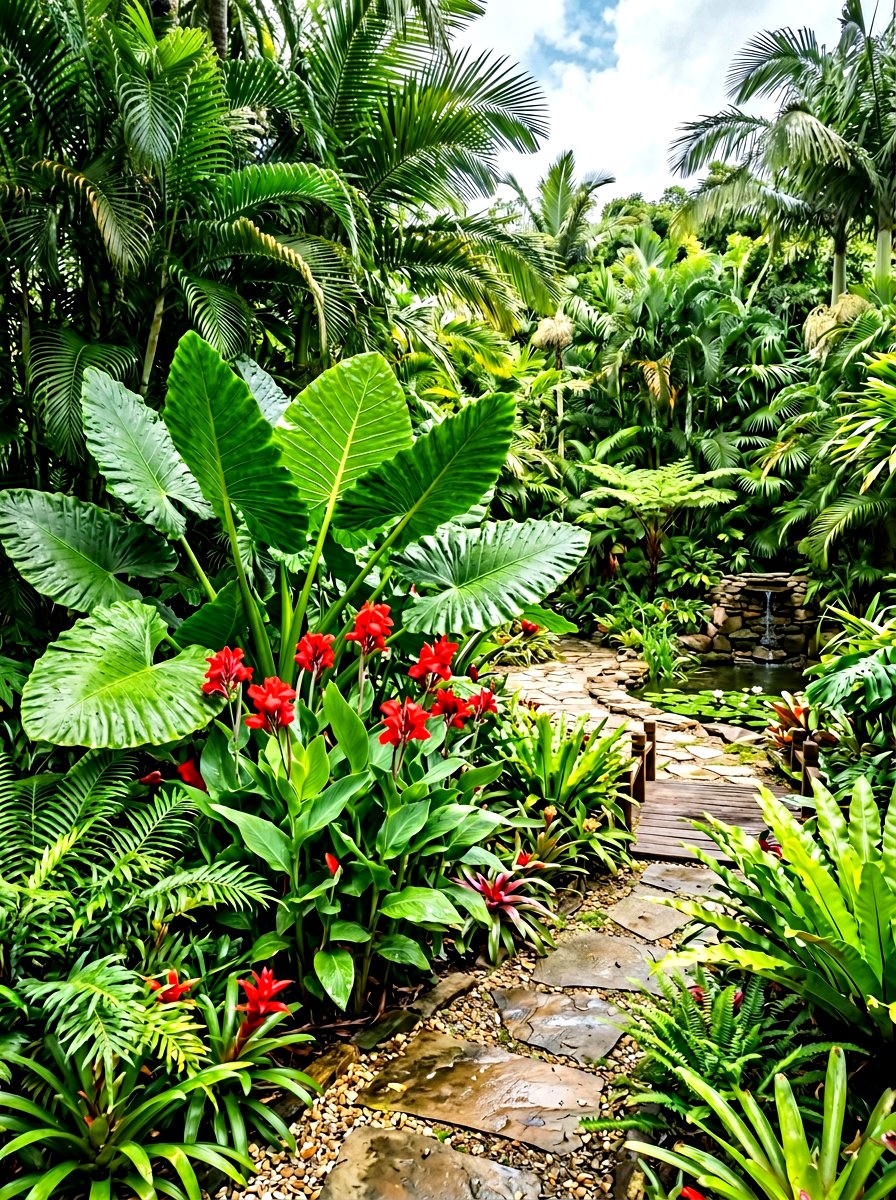 Tropical Rain Garden - 30 rain garden ideas