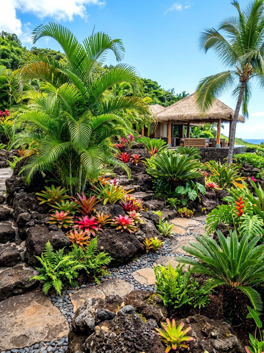 Tropical Rock Garden - 30 rock garden ideas