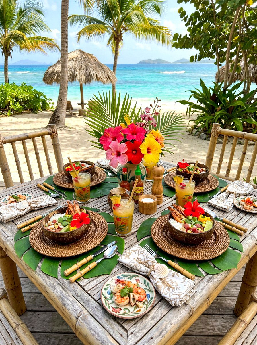 Tropical Seafood Table Decor - 30 seafood dinner table ideas aesthetic