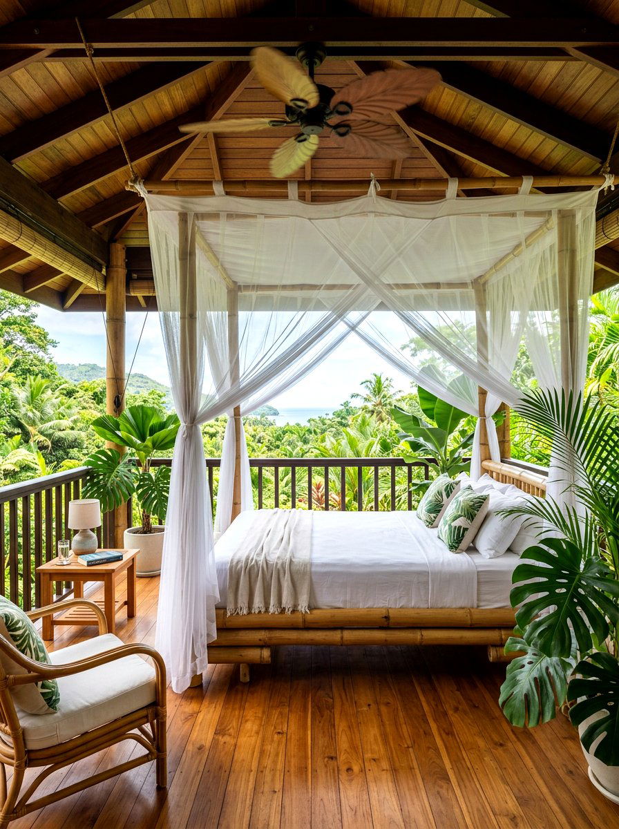 Tropical Sleeping Porch - 30 sleeping porch ideas