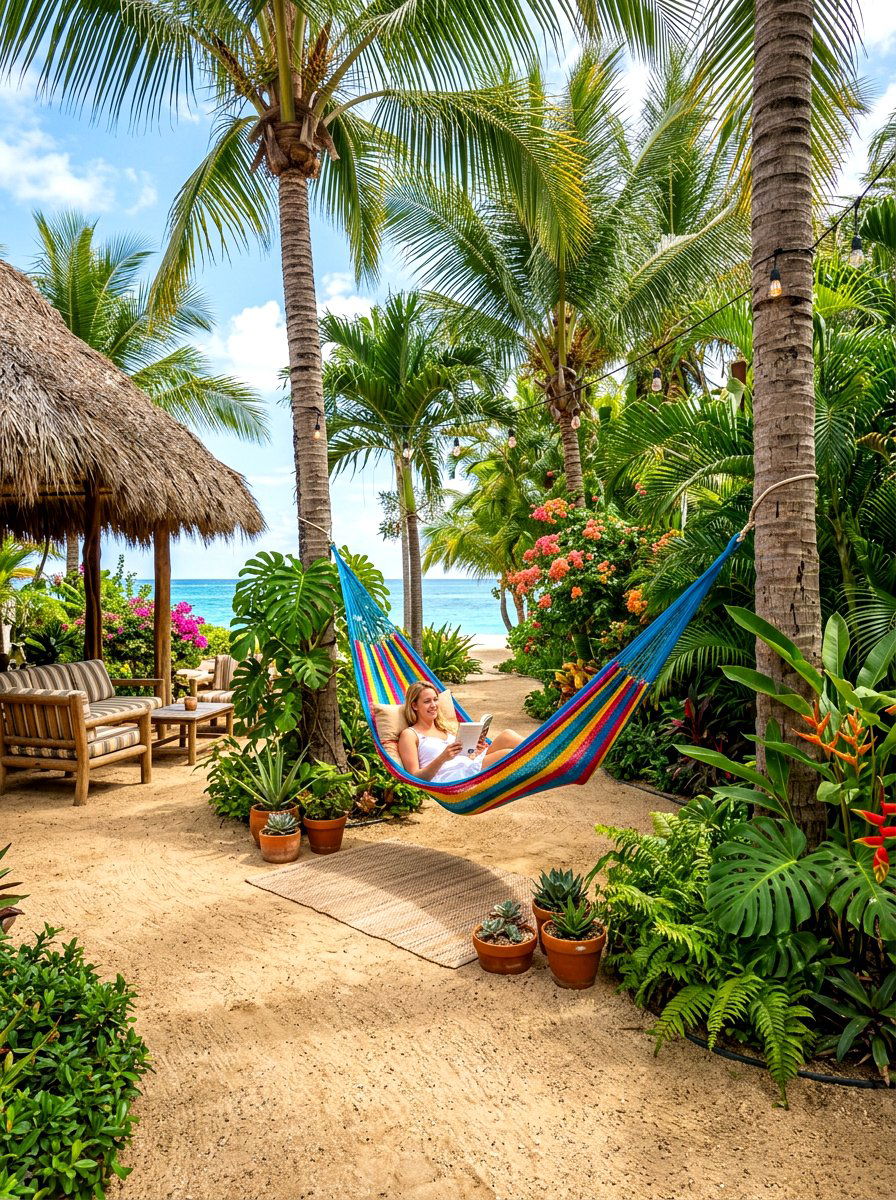 Tropical Style Decomposed Granite Patio Setup - 30 decomposed granite patio ideas