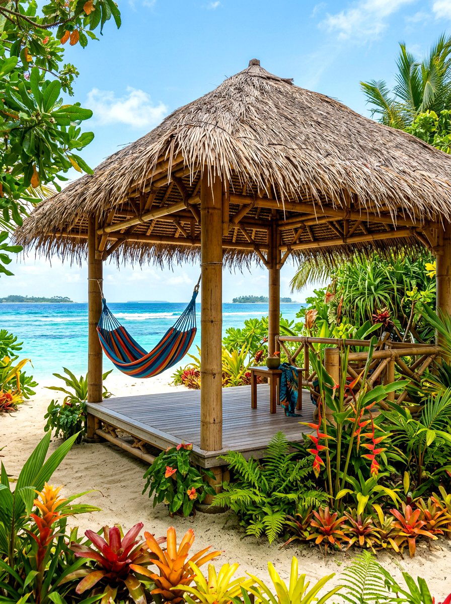 Tropical Style Pavilion - 30 porch pavilion ideas