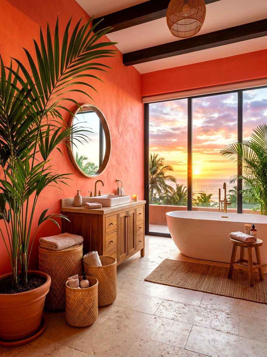 Tropical Sunset Bathroom - 30 sunset bathroom ideas