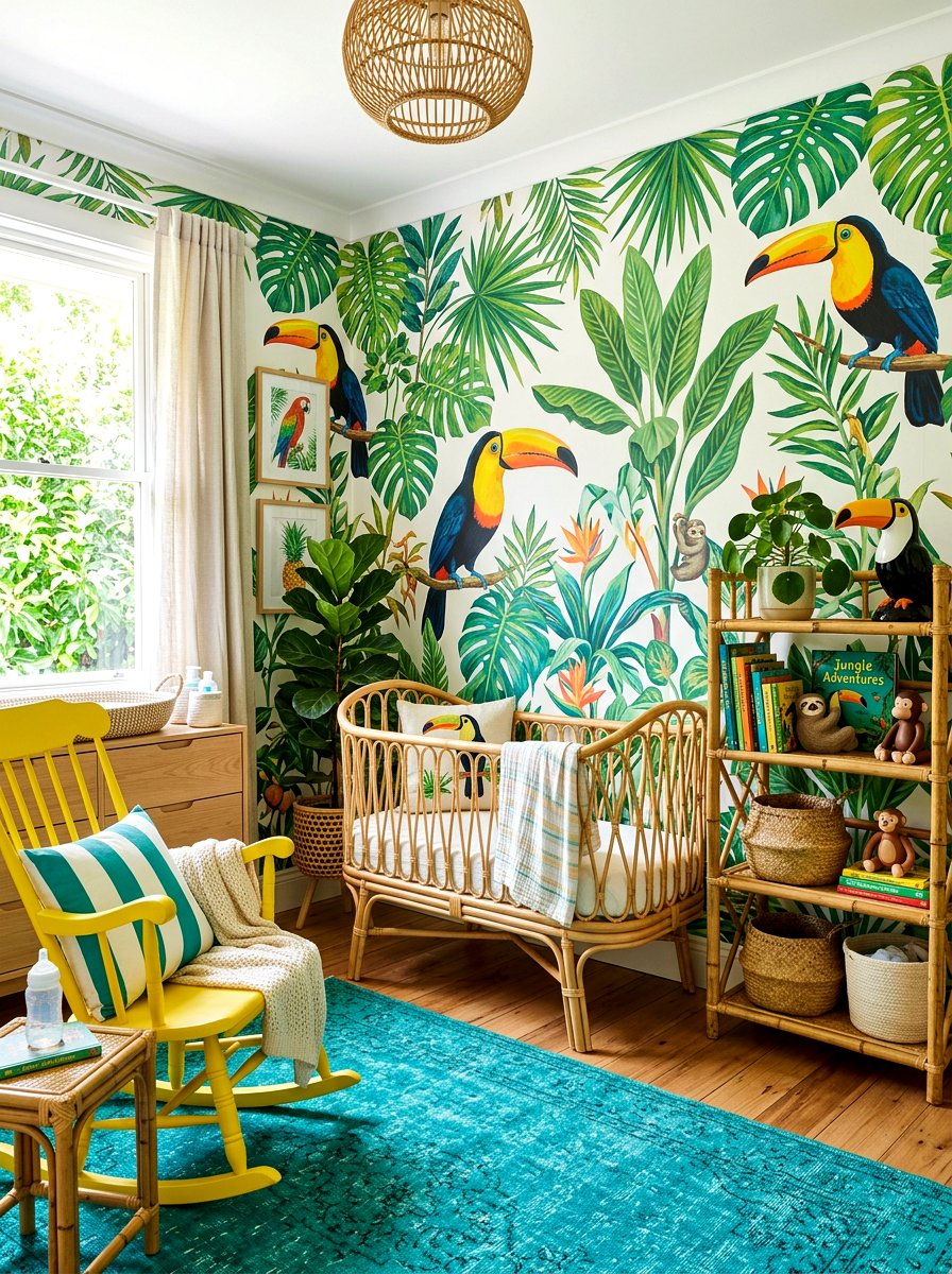 Tropical Theme Nursery - 30 Pinterest nursery ideas