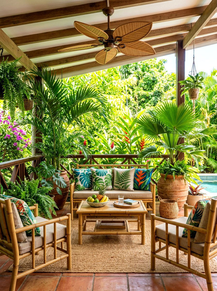 Tropical Veranda - 30 veranda decorating ideas