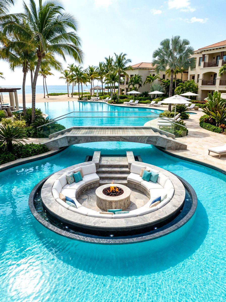 Tropical bamboo patio - 30 pizza night patio ideas