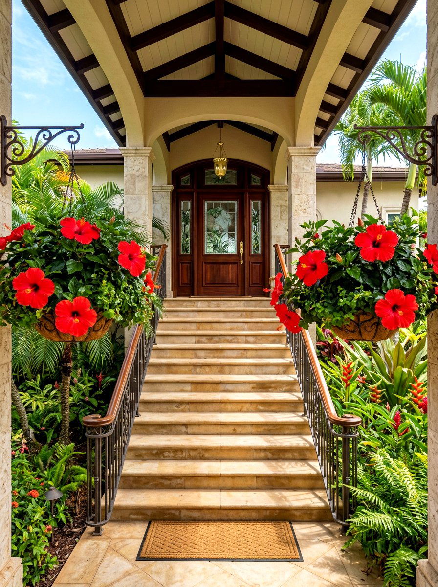 30 Porch Floral Basket Ideas to Brighten Every Step Today