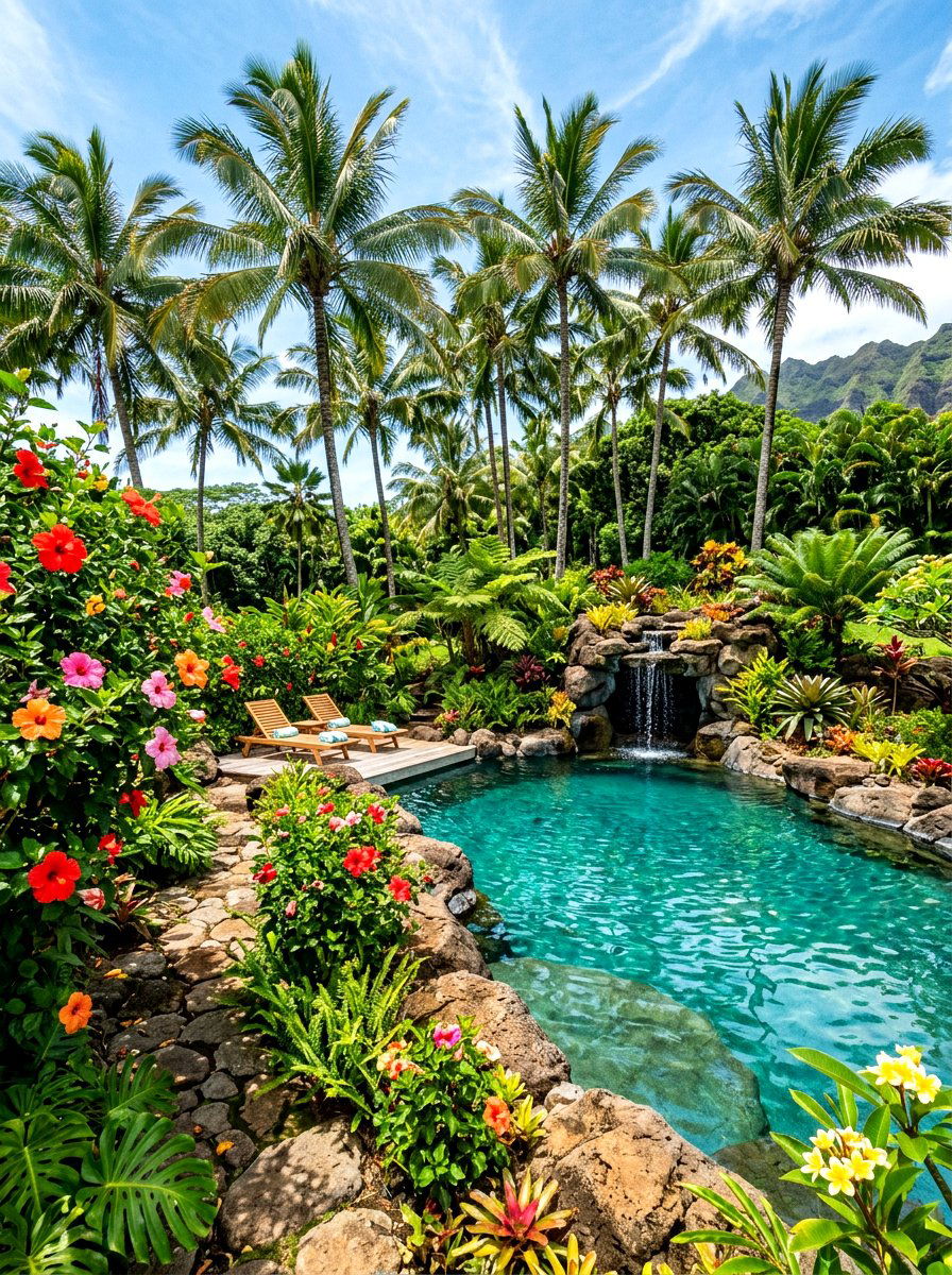 Tropical natural pool - 30 natural pool backyard ideas