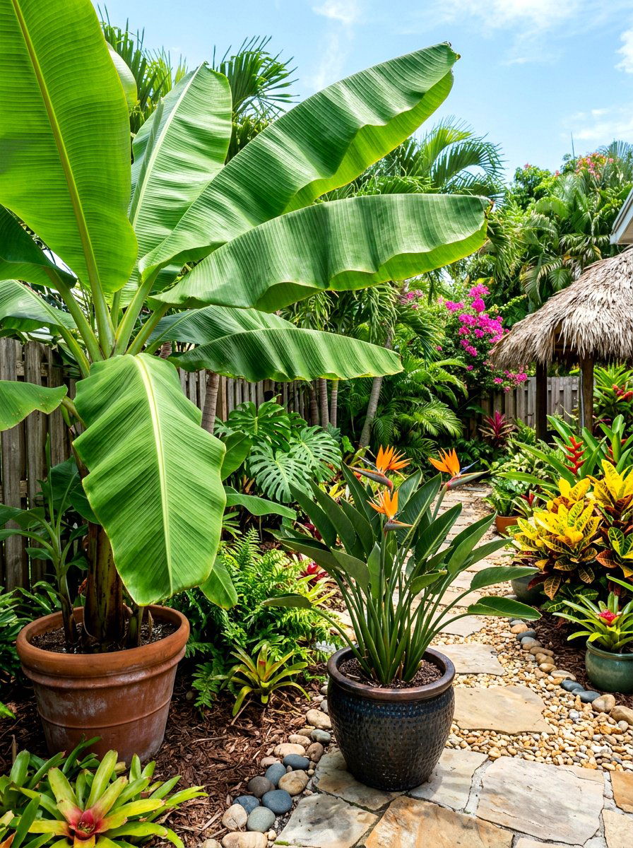 Tropical plants - 30 city backyard garden ideas