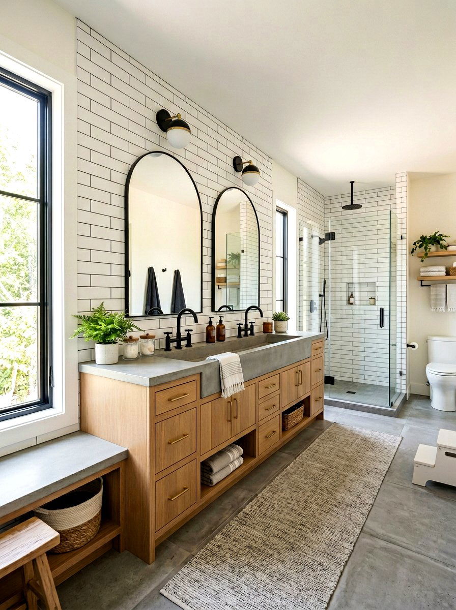 Trough Sink Bridge Faucet - 30 bridge faucet bathroom ideas