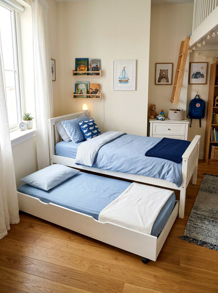 Trundle Bed For Brothers - 30 boys shared bedroom ideas