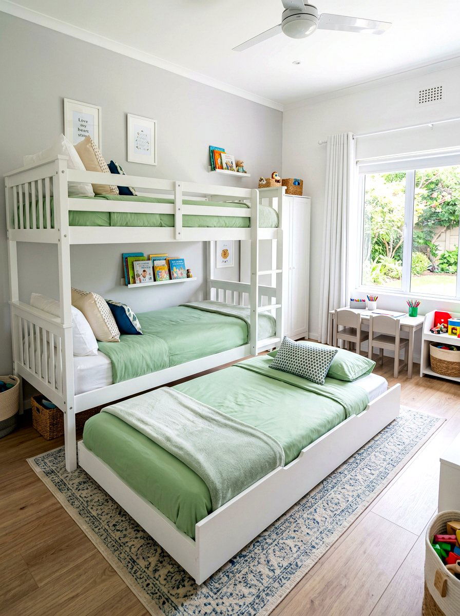 Trundle Bunk Bed - 30 bunk room ideas