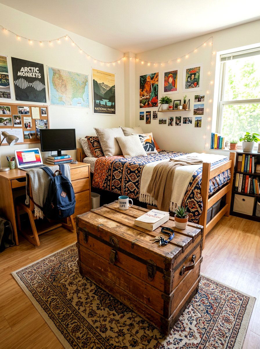 Trunk Storage Box - 30 dorm storage ideas
