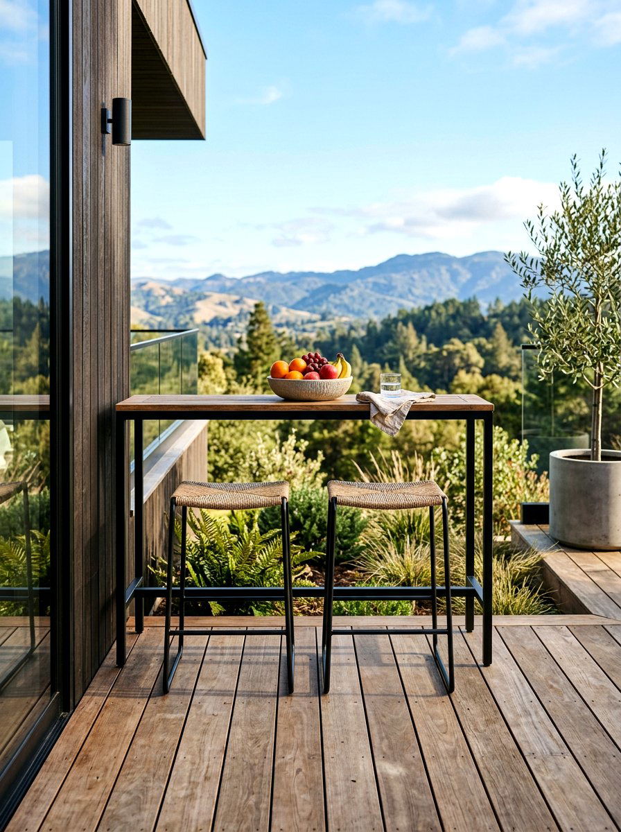 Tucked Away Stool Set - 30 compact patio furniture ideas