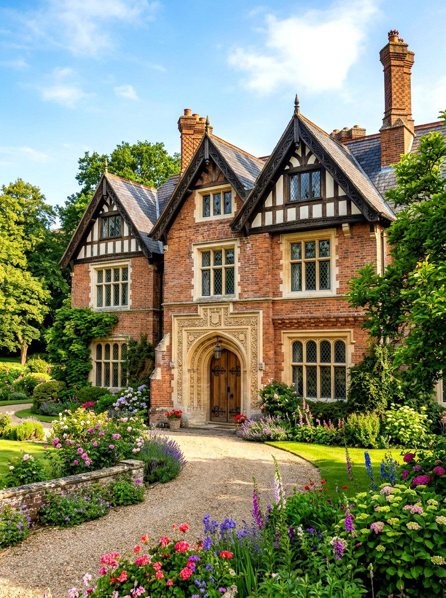 Tudor Style Brick Limestone Exterior - 30 brick and limestone exterior ideas