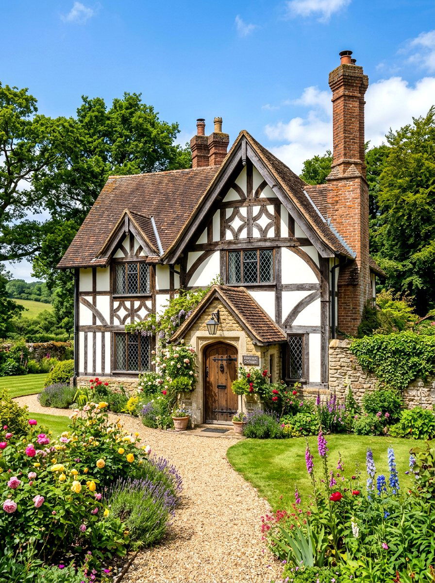 Tudor Style Cottage - 30 storybook cottage exterior ideas