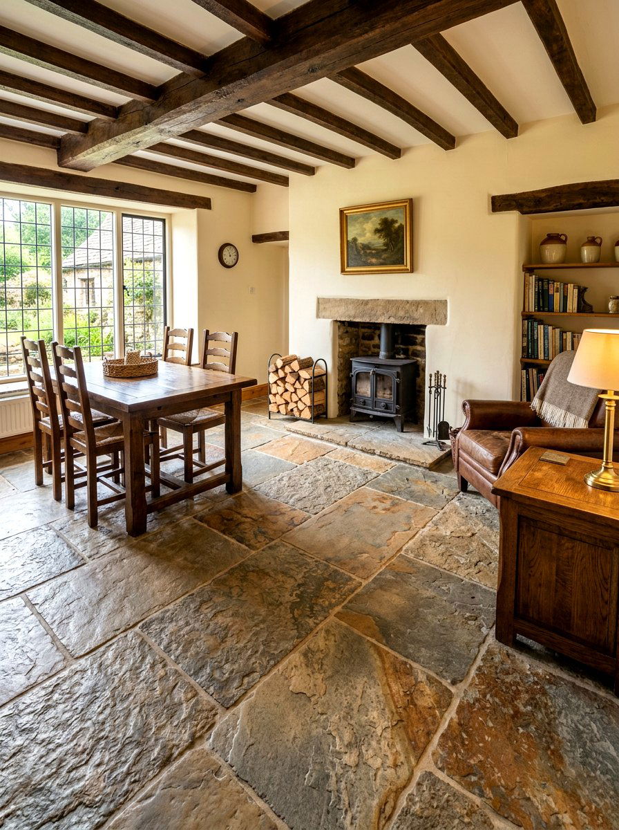 Tudor Style Manor - 30 country manor living room ideas