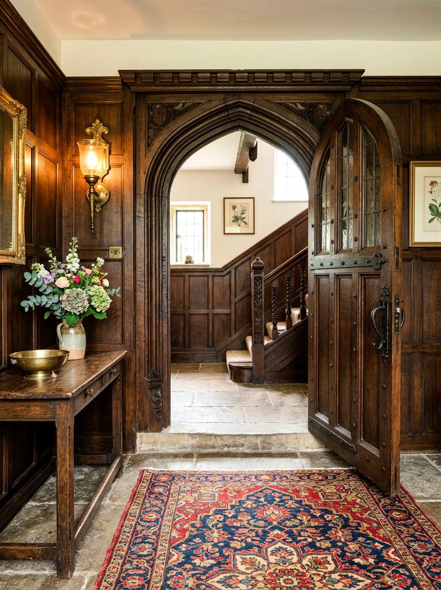Tudor Style Pointed Arched Doorway - 30 arched doorway ideas