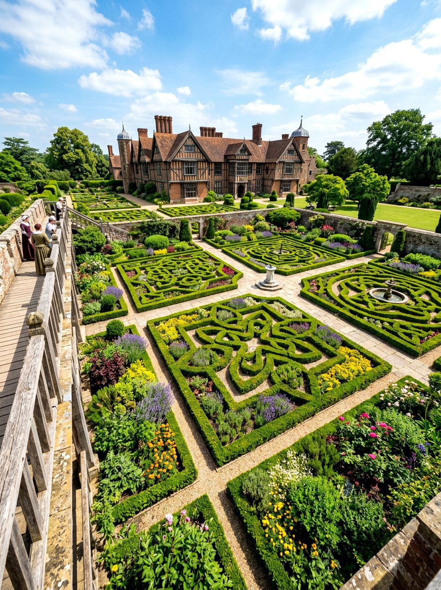 Tudor knot garden - 30 knot garden ideas