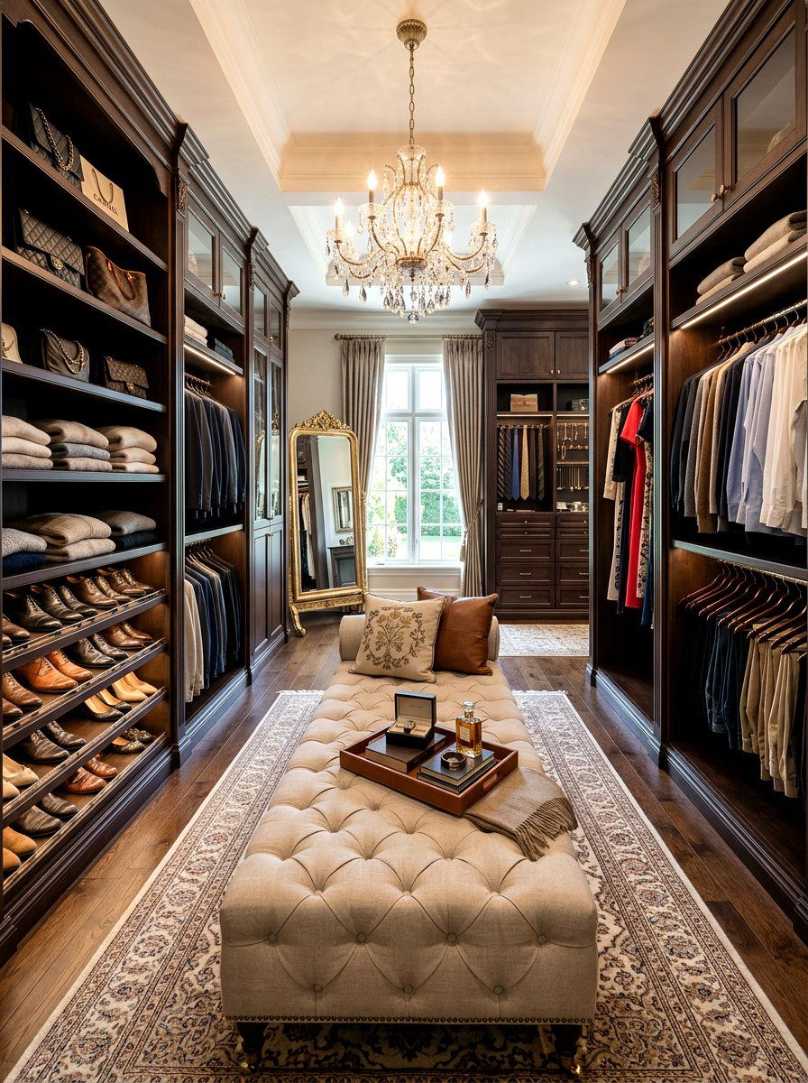 Tufted Bench - 30 dressing room seating ideas