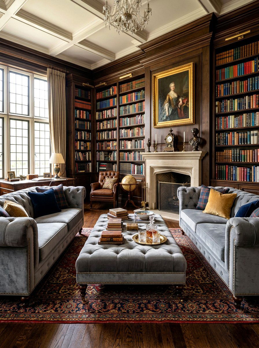 Tufted Chesterfield Twin Sofas - 30 twin sofa living room ideas
