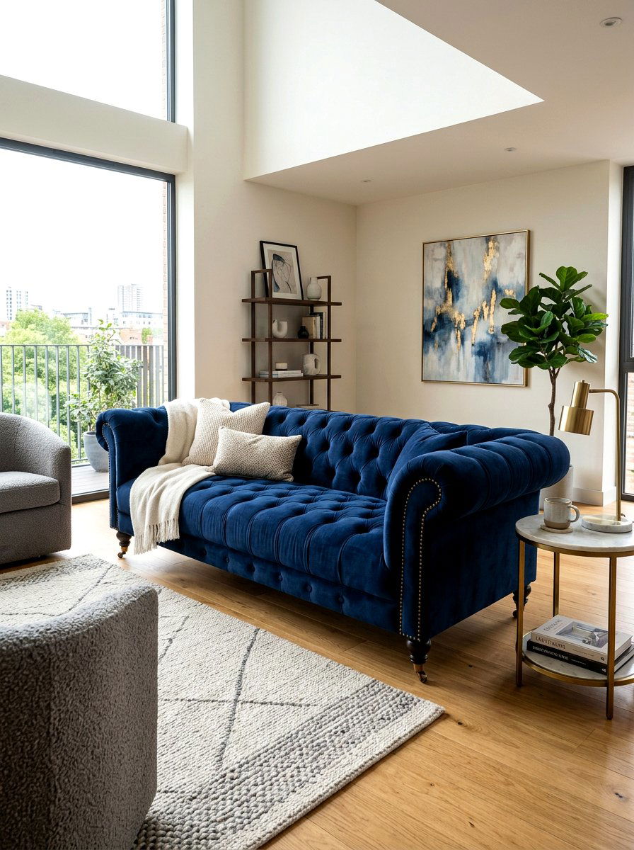 Tufted Chesterfield Velvet Sofa - 30 velvet sofa ideas