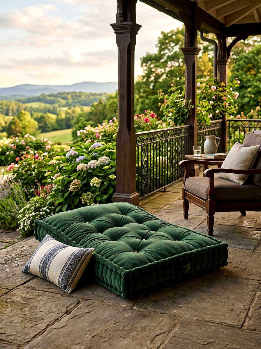 Tufted Outdoor Floor Pillow - 30 outdoor floor pillow ideas aesthetic