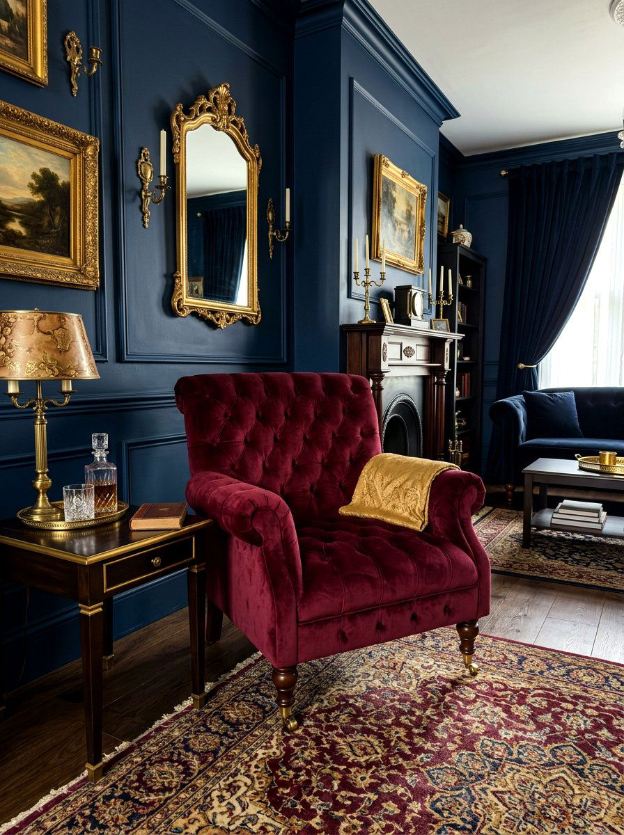 Tufted Velvet Chair - 30 accent chair ideas